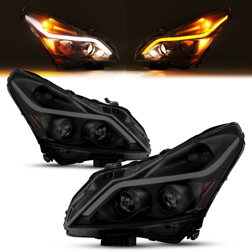 Black smoke headlight led - black,